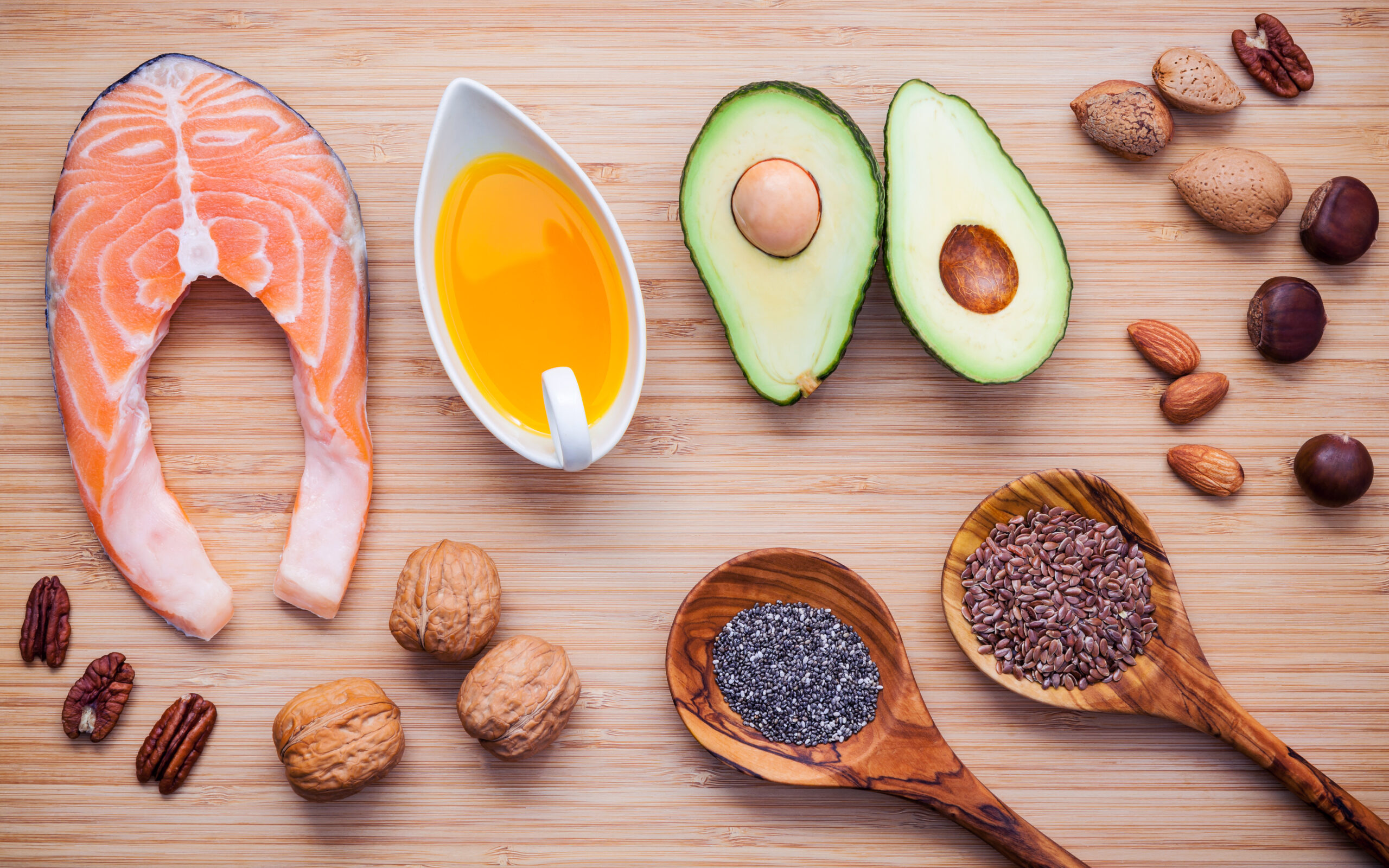 Selection food sources of omega 3 and unsaturated fats