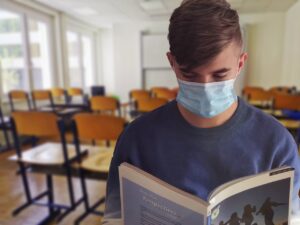 Three Versus Six Feet of Physical Distancing for Control of COVID-19 Spread Among School Students