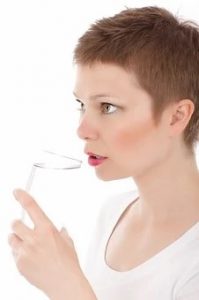 drinking water