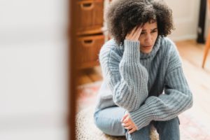 depressed woman
