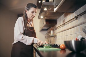 woman cooking