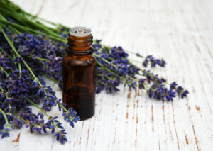 lavender oil with fresh lavender 